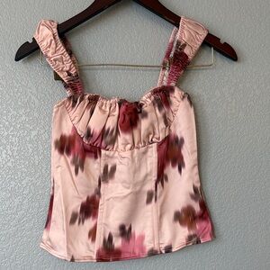 WeWoreWhat Pink Floral Blouse